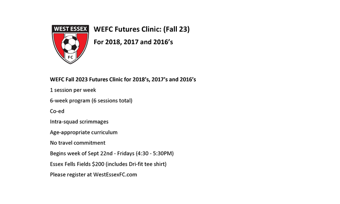 Fall Futures Registration  Closed - Full Wailist open!